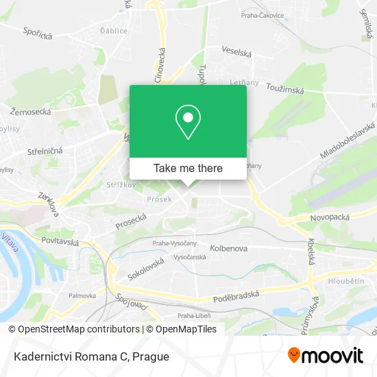 Карта Kadernictvi Romana C