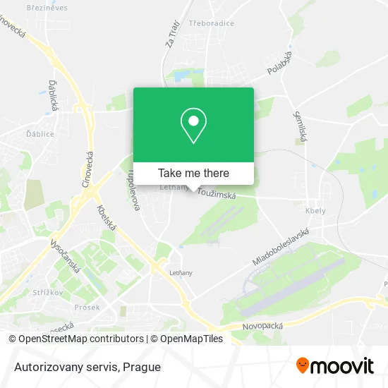 Карта Autorizovany servis