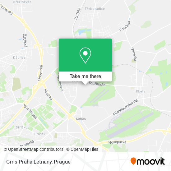 Gms Praha Letnany map