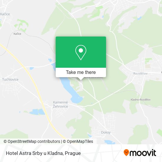 Hotel Astra Srby u Kladna map