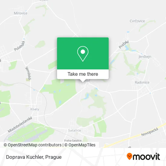 Карта Doprava Kuchler