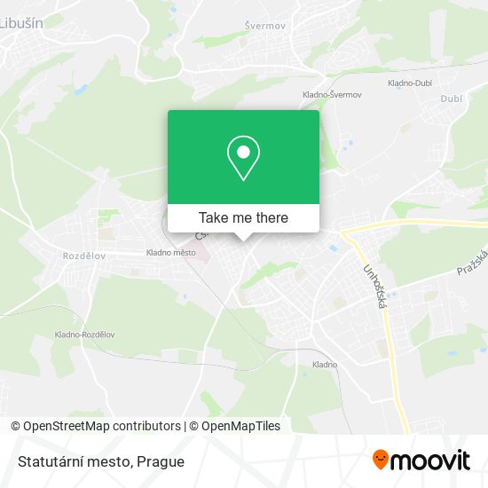 Statutární mesto map