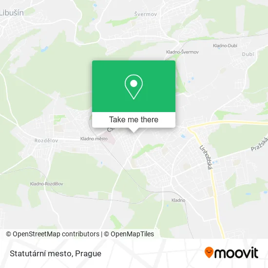 Карта Statutární mesto