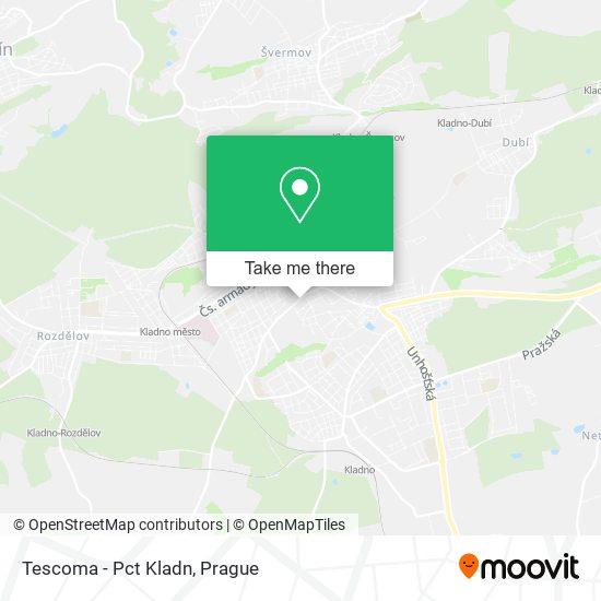 Tescoma - Pct Kladn map
