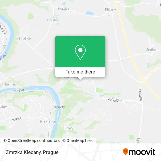 Zmrzka Klecany map