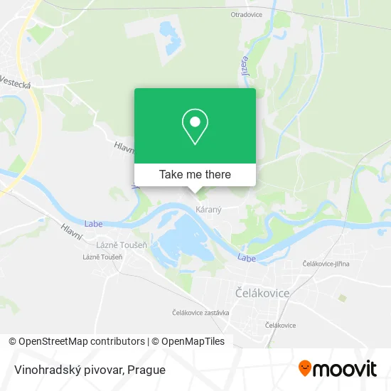 Vinohradský pivovar map