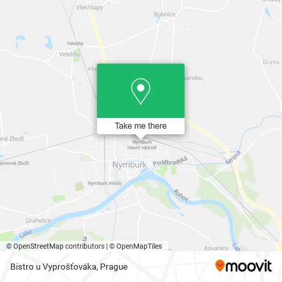 Карта Bistro u Vyprošťováka