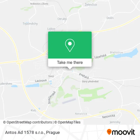 Antos Ad 1578 s.r.o. map