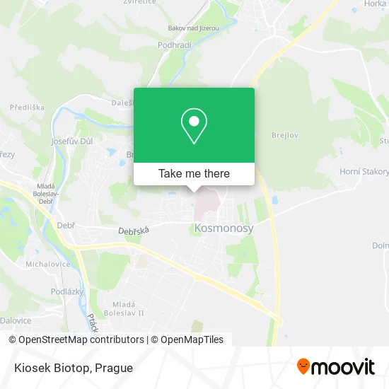 Карта Kiosek Biotop