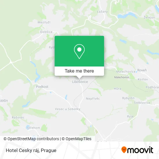 Карта Hotel Cesky ráj