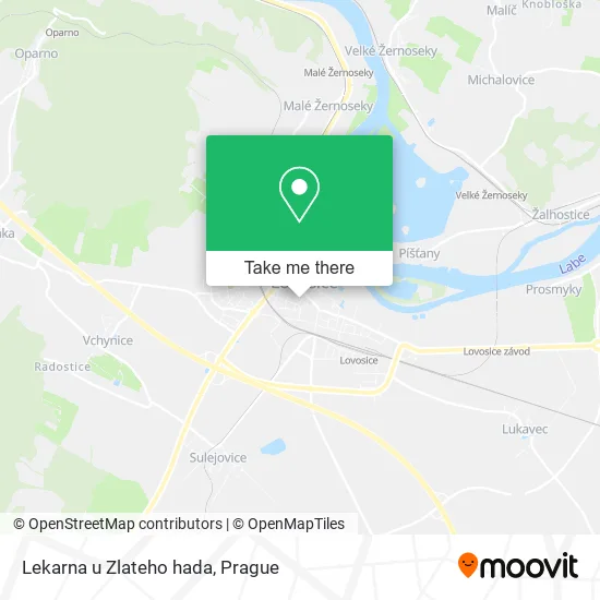 Карта Lekarna u Zlateho hada