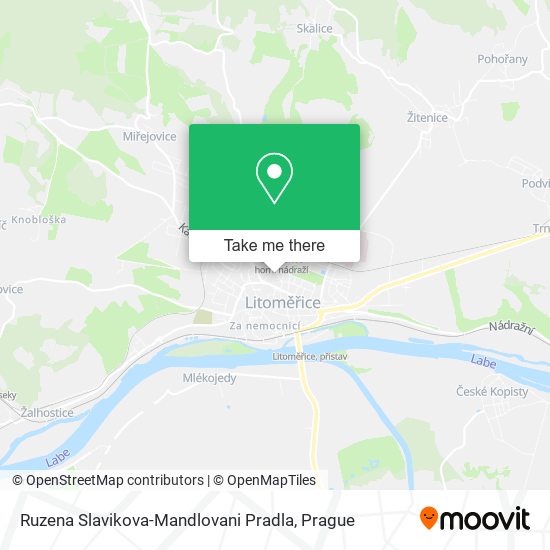 Карта Ruzena Slavikova-Mandlovani Pradla