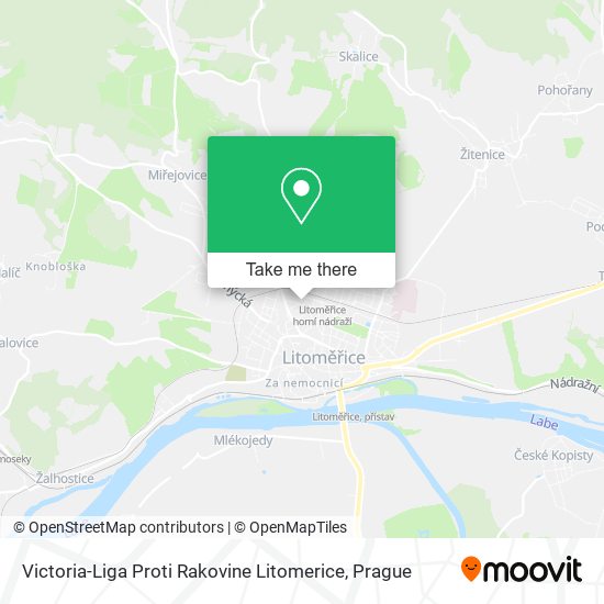 Victoria-Liga Proti Rakovine Litomerice map