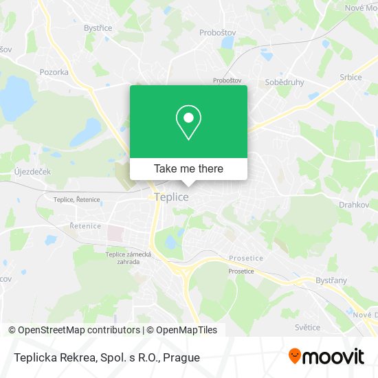 Teplicka Rekrea, Spol. s R.O. map