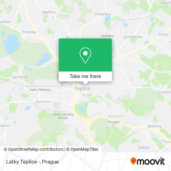Карта Látky Teplice -