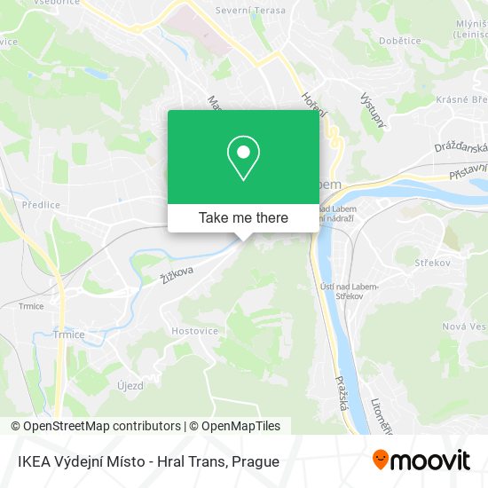 IKEA Výdejní Místo - Hral Trans map