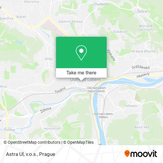 Карта Astra Ul, v.o.s.