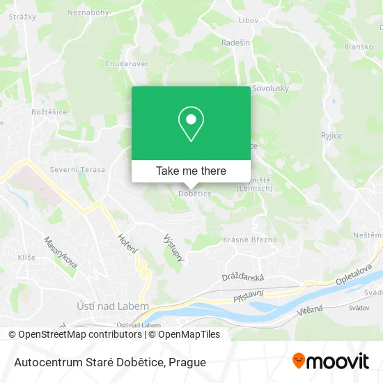 Карта Autocentrum Staré Dobětice