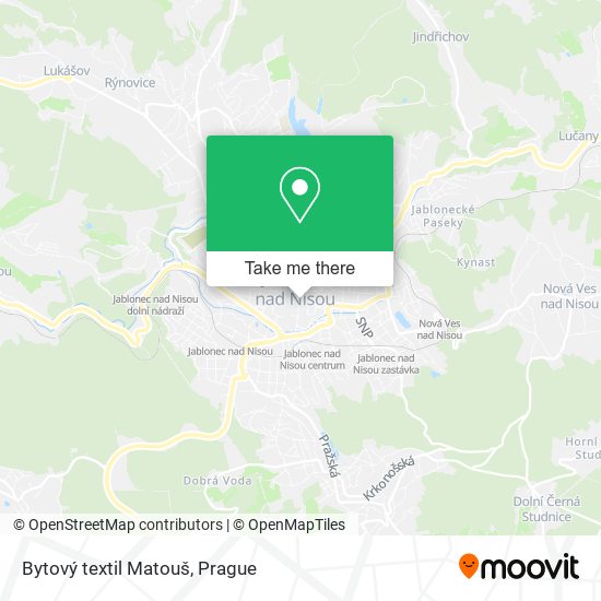 Bytový textil Matouš map