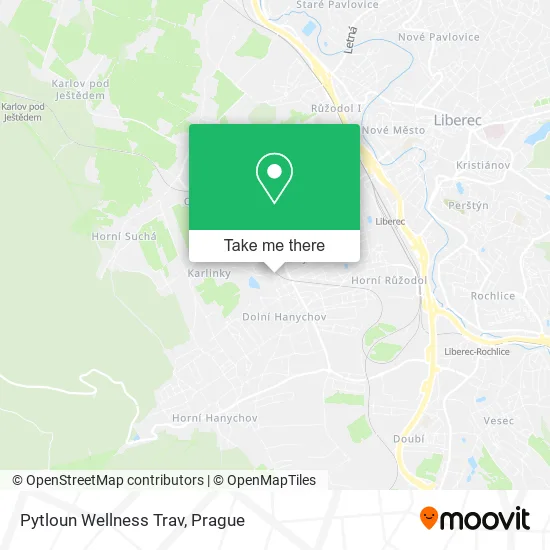 Карта Pytloun Wellness Trav
