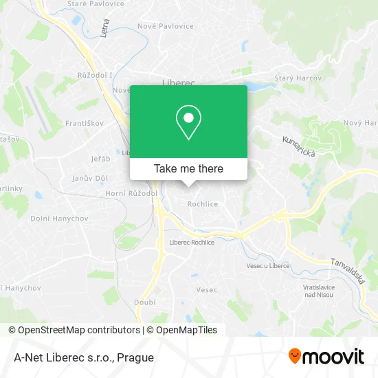 Карта A-Net Liberec s.r.o.