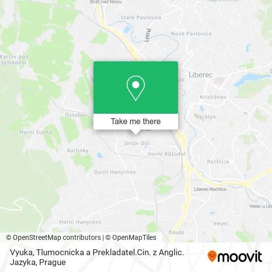 Карта Vyuka, Tlumocnicka a Prekladatel.Cin. z Anglic. Jazyka