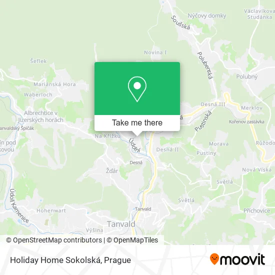 Карта Holiday Home Sokolská