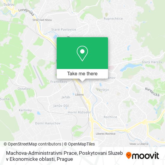 Machova-Administrativni Prace, Poskytovani Sluzeb v Ekonomicke oblasti map