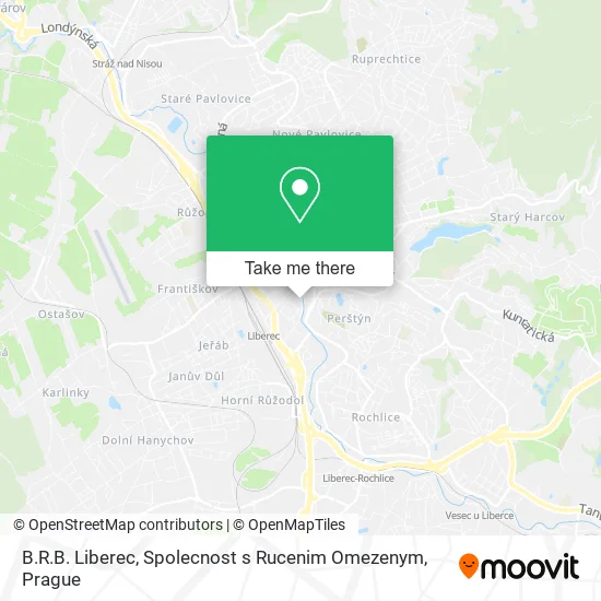 Карта B.R.B. Liberec, Spolecnost s Rucenim Omezenym