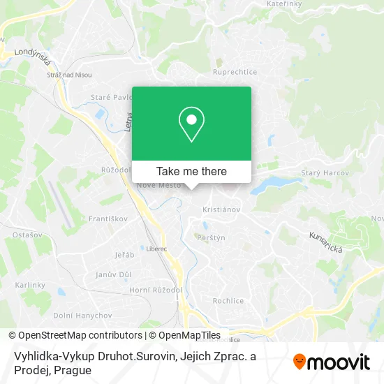 Карта Vyhlidka-Vykup Druhot.Surovin, Jejich Zprac. a Prodej