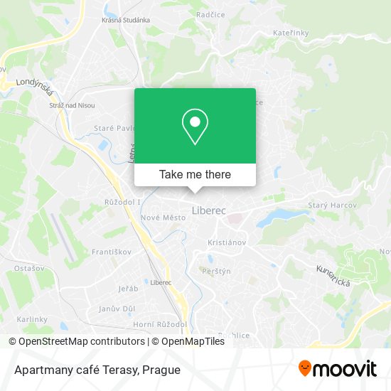 Apartmany café Terasy map
