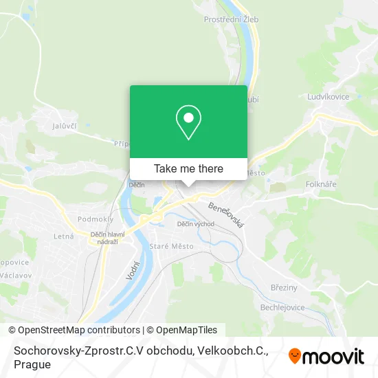 Карта Sochorovsky-Zprostr.C.V obchodu, Velkoobch.C.