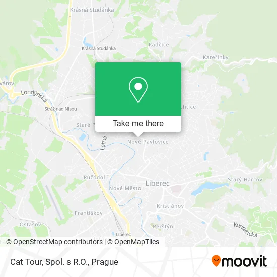 Карта Cat Tour, Spol. s R.O.