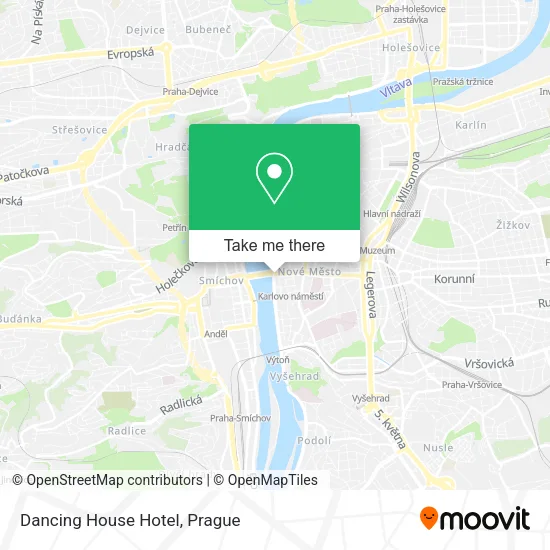 Карта Dancing House Hotel