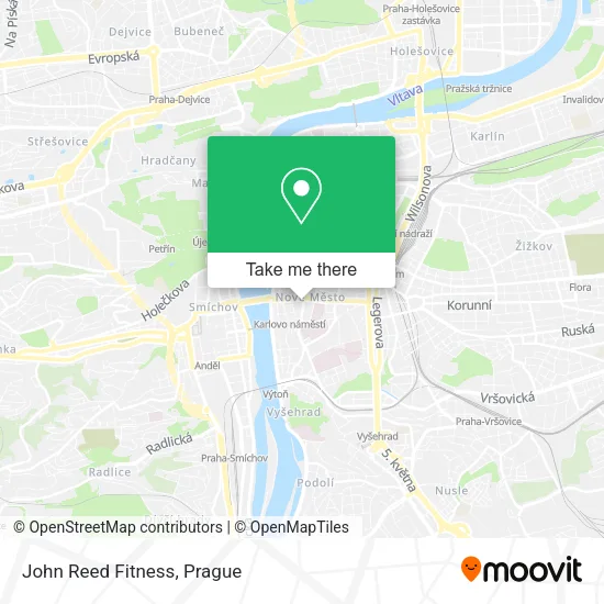 Карта John Reed Fitness