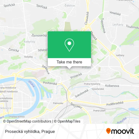 Карта Prosecká vyhlídka