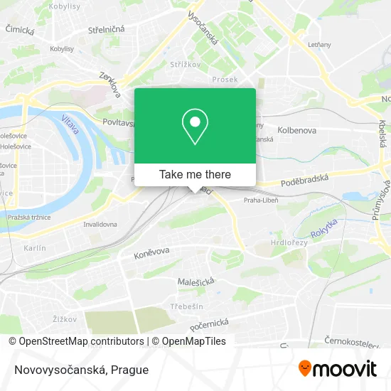 Карта Novovysočanská