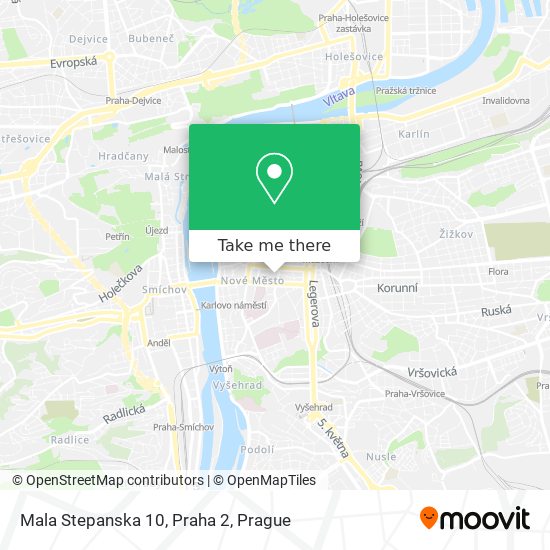 Mala Stepanska 10, Praha 2 map