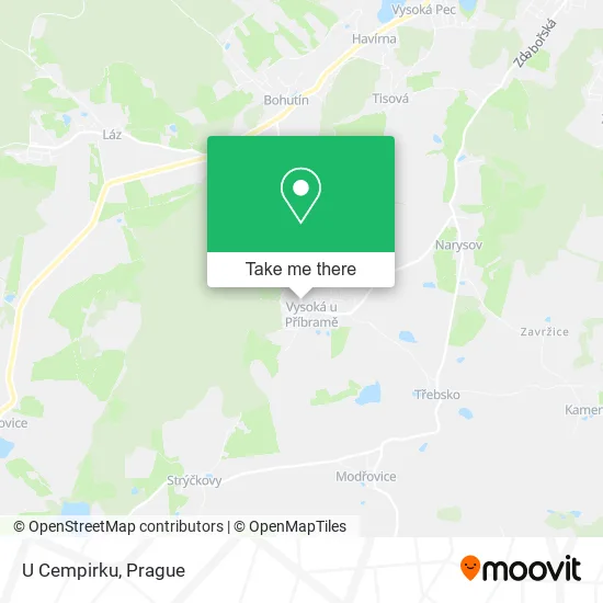 Карта U Cempirku