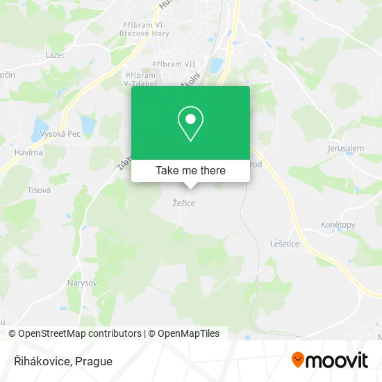 Карта Řihákovice