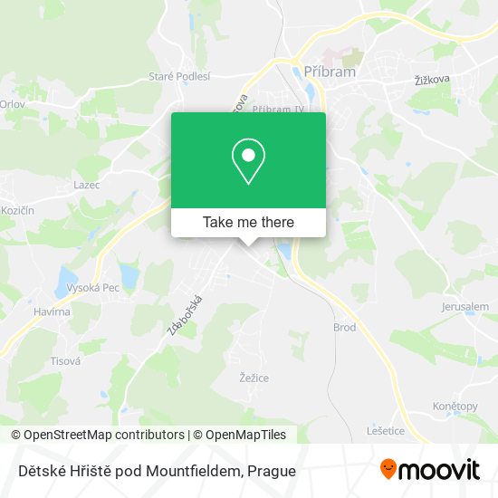 Dětské Hřiště pod Mountfieldem map