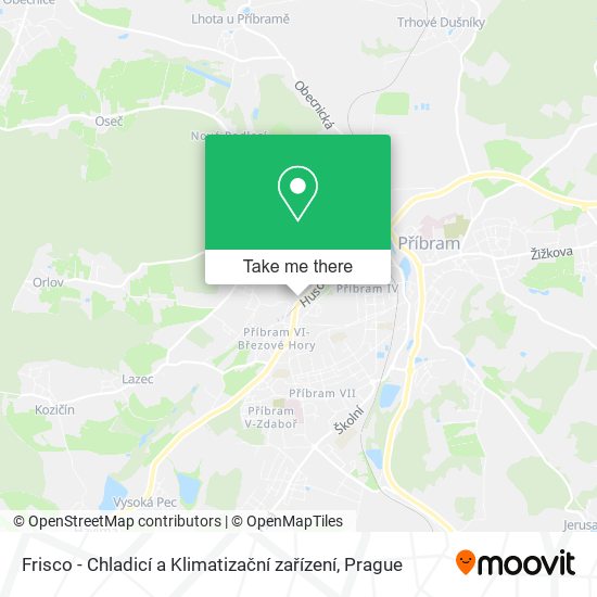 Frisco - Chladicí a Klimatizační zařízení map