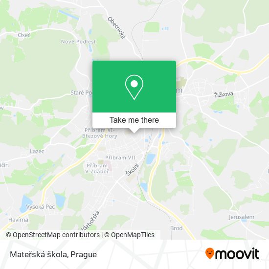 Mateřská škola map