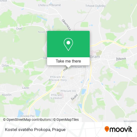 Kostel svatého Prokopa map