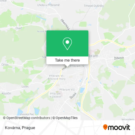 Карта Kovárna