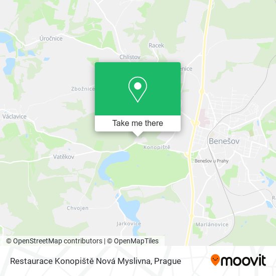 Restaurace Konopiště Nová Myslivna map