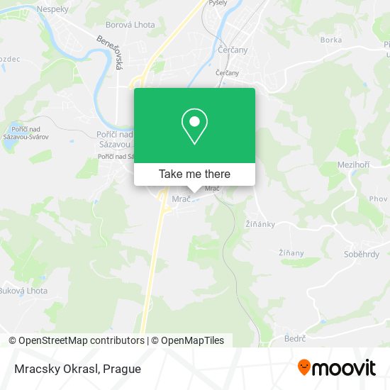 Mracsky Okrasl map