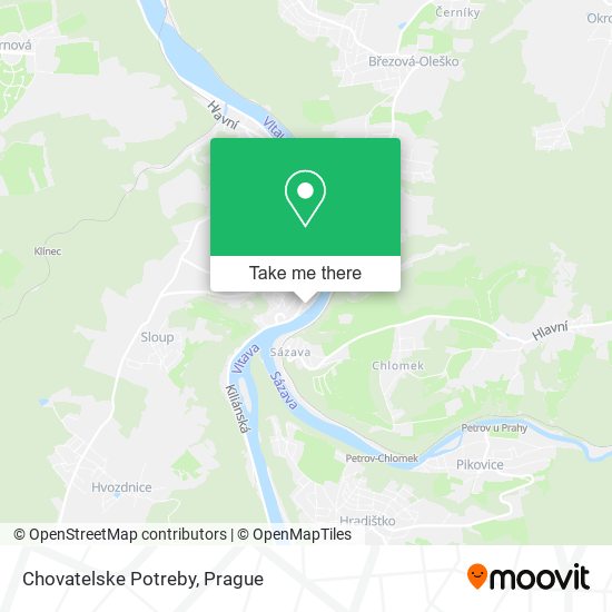 Chovatelske Potreby map