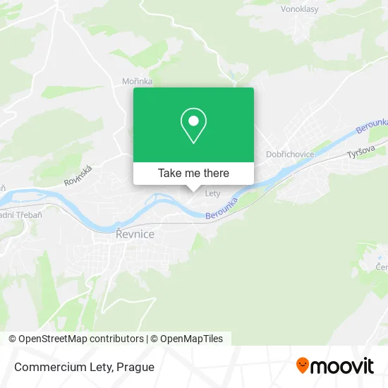 Карта Commercium Lety