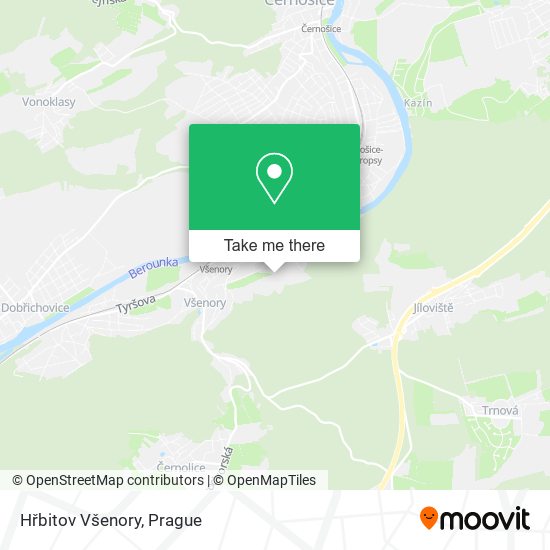 Hřbitov Všenory map